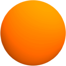 orange background ball