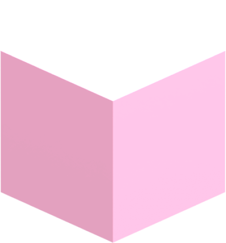 pink background cube