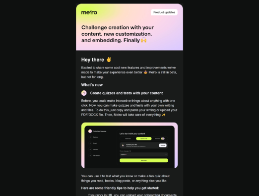 Meiro Email screenshot preview